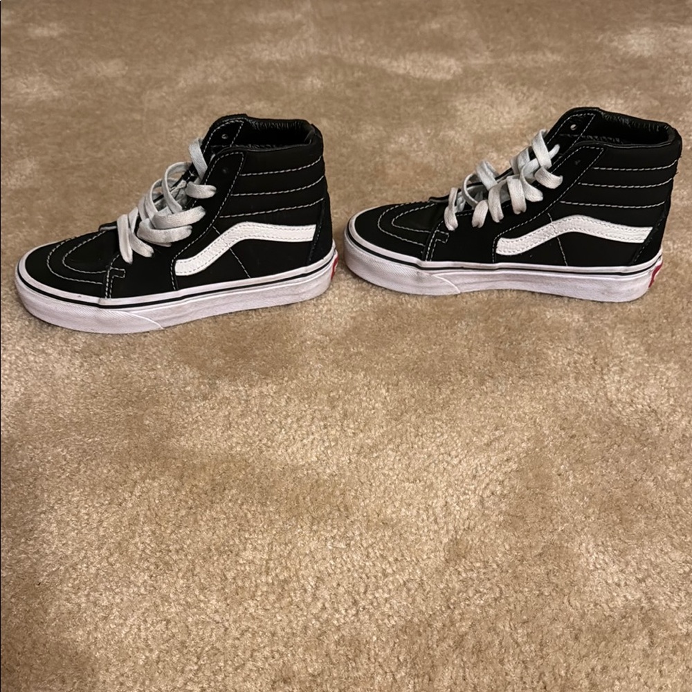 Vans Black and White Old Skool Sneakers with Iconic Stripe
